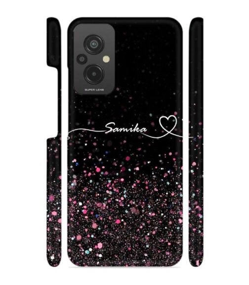 Sparkle design with Customize text Redmi 11 Prime (4G) Mobile Cover