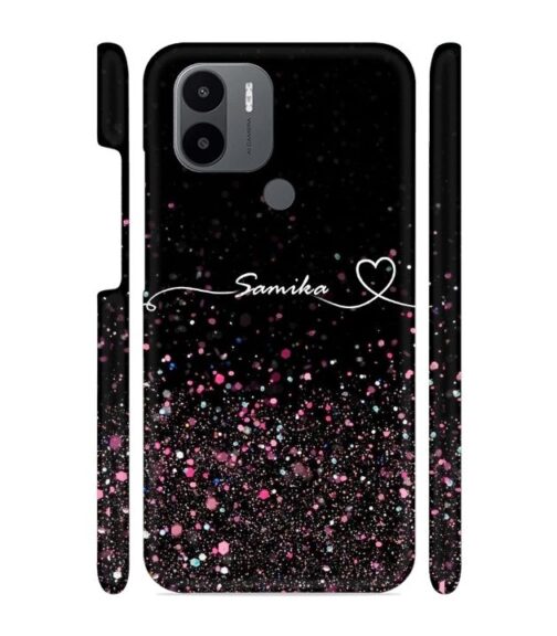 Sparkle design with Customize text Poco C50 Mobile Cover