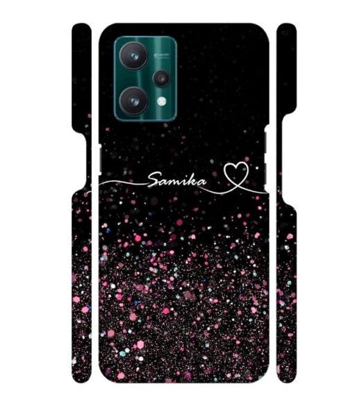 Sparkle design with Customize text Realme 9 Pro Mobile Cover