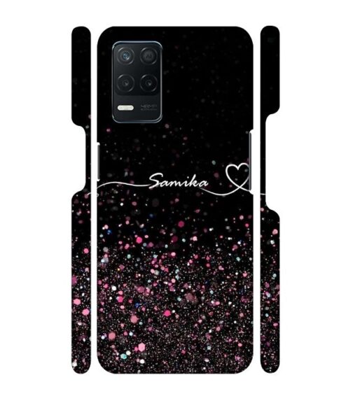 Sparkle design with Customize text Realme 9 (5G) Mobile Cover