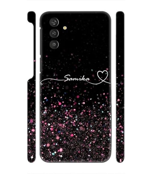 Sparkle design with Customize text Samsung Galaxy M13 4G Mobile Cover
