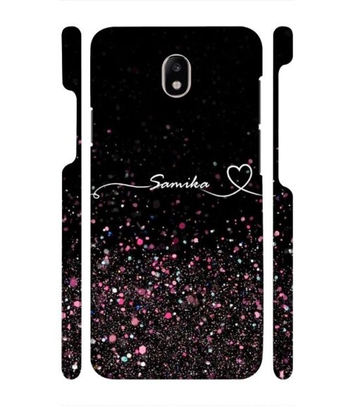 Sparkle design with Customize text Samsung Galaxy J7 (2017) Mobile Cover