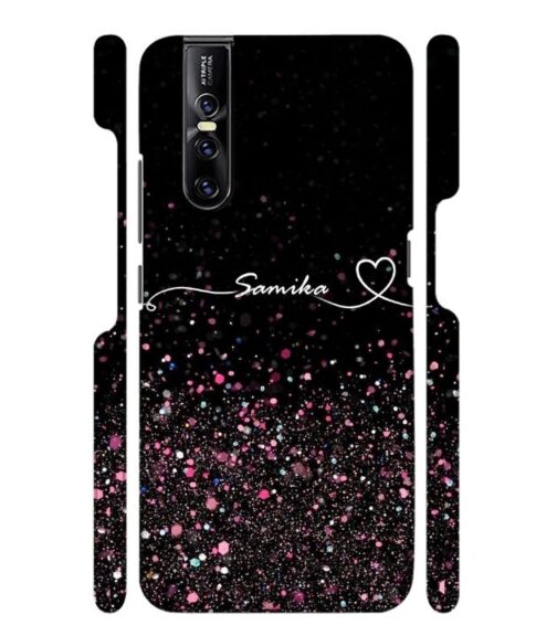 Sparkle design with Customize text Vivo V15 Pro Mobile Cover