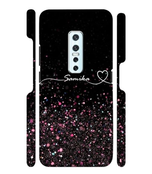 Sparkle design with Customize text Vivo V17 Pro Mobile Cover