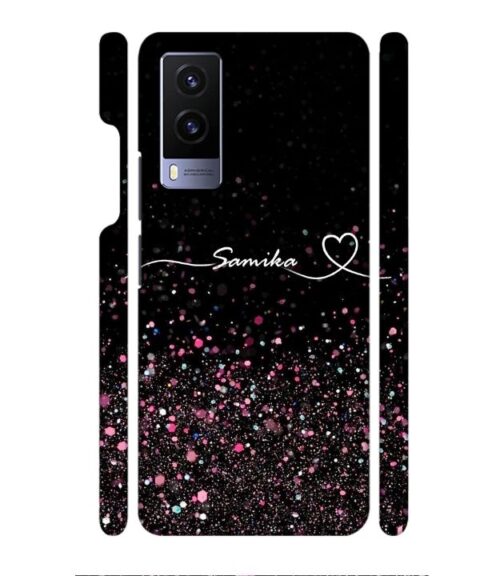 Sparkle design with Customize text Vivo V21 E Mobile Cover
