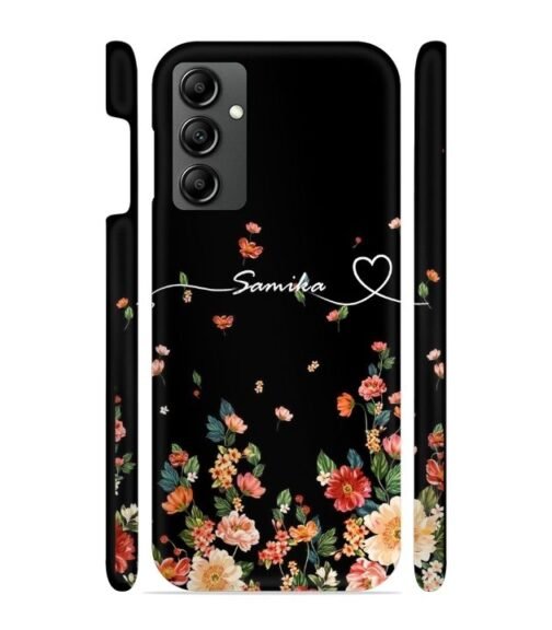 Floral design with Customize text Samsung Galaxy F13 5G Mobile Cover