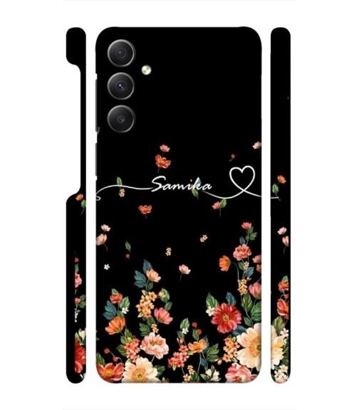 Floral design with Customize text Samsung Galaxy A54 5G Mobile Cover