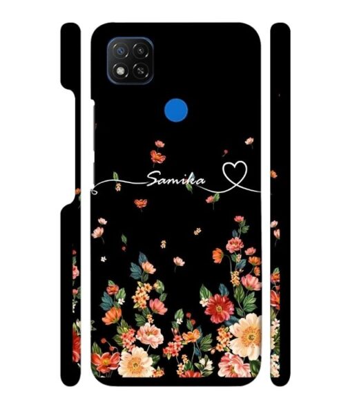 Sparkle design with Customize text POCO C31 Mobile Cover