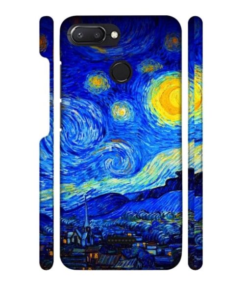Abstract painting design to the sky and mountain Redmi 6 Mobile Cover