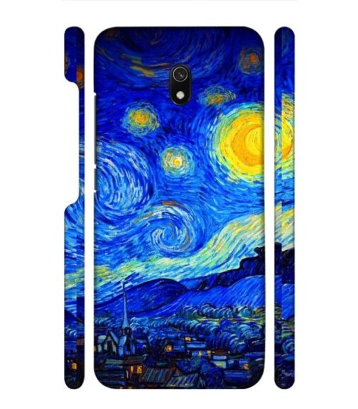 Abstract painting design to the sky and mountain Redmi 8 A Mobile Cover