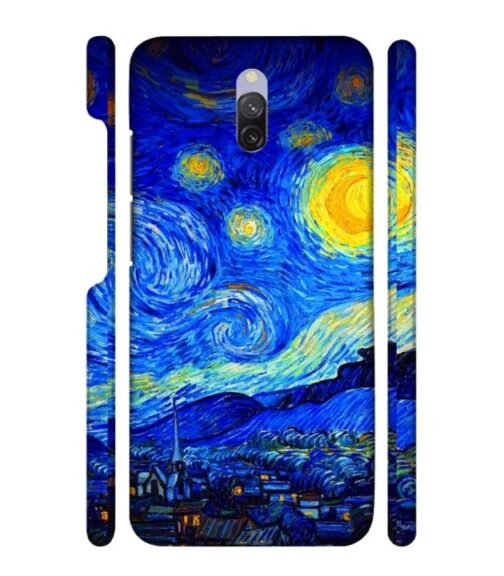 Abstract painting design to the sky and mountain Redmi 8A Dual Mobile Cover