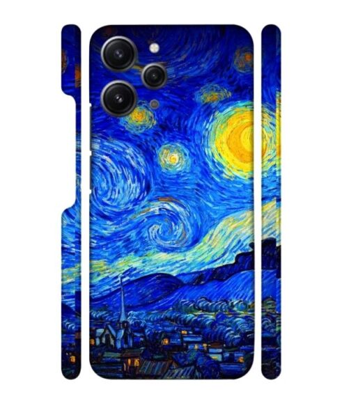 Abstract painting design to the sky and mountain Redmi 12 (5G) Mobile Cover