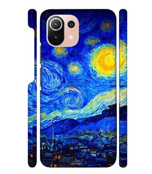 Abstract painting design to the sky and mountain Mi 11 Lite Mobile Cover