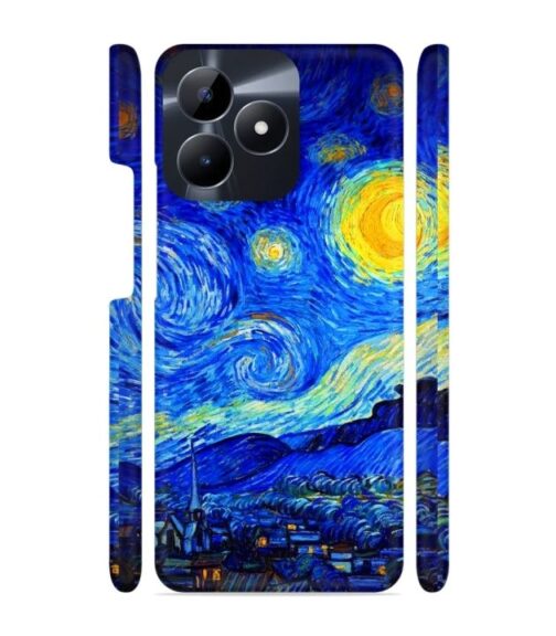 Abstract painting design to the sky and mountain Realme C53 Mobile Cover