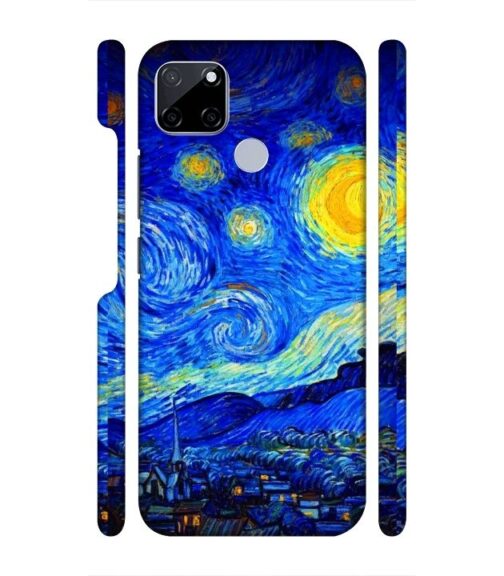Abstract painting design to the sky and mountain Realme C21 Y Mobile Cover