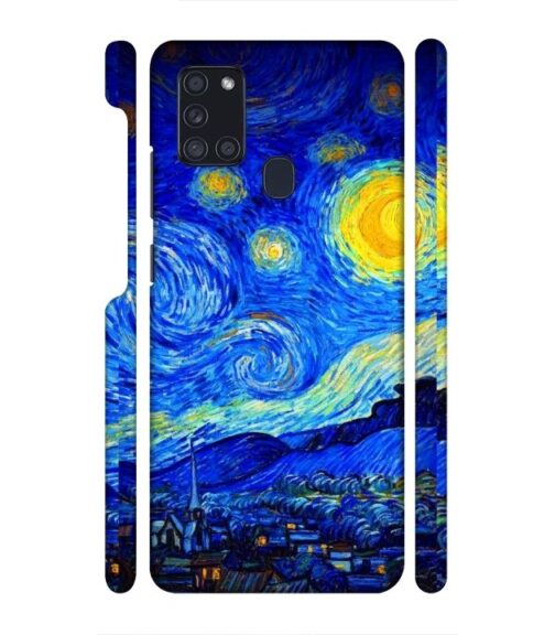 Abstract painting design to the sky and mountain Samsung Galaxy A21 S Mobile Cover