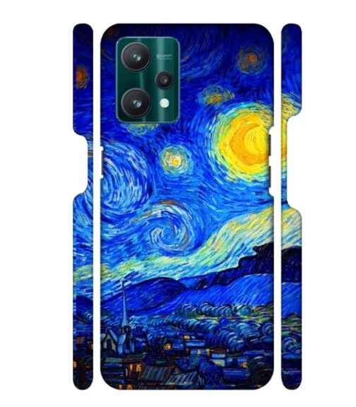 Abstract painting design to the sky and mountain Realme 9 Pro Mobile Cover