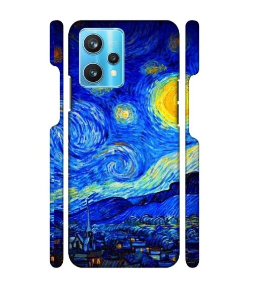 Abstract painting design to the sky and mountain Realme 9 Pro Plus Mobile Cover