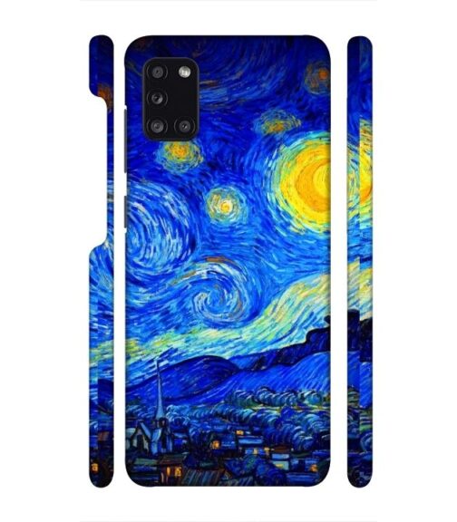 Abstract painting design to the sky and mountain Samsung Galaxy A31 Mobile Cover
