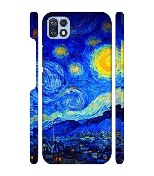 Abstract painting design to the sky and mountain Samsung Galaxy F42 (5G) Mobile Cover