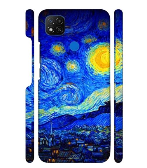 Abstract painting design to the sky and mountain POCO C31 Mobile Cover