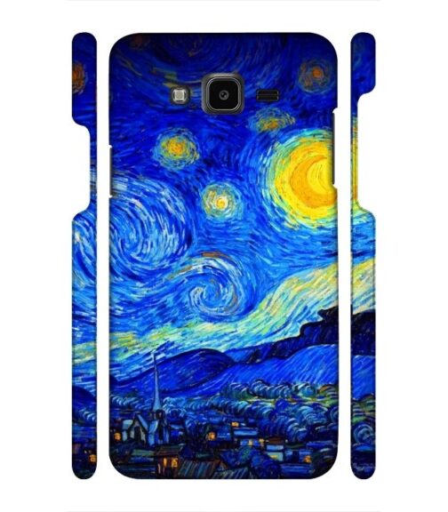Abstract painting design to the sky and mountain Samsung Galaxy J7 (2016) Mobile Cover