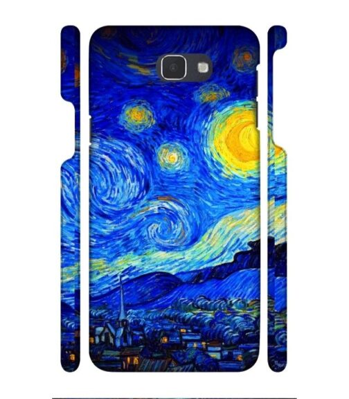 Abstract painting design to the sky and mountain Samsung Galaxy J7 Prime Mobile Cover
