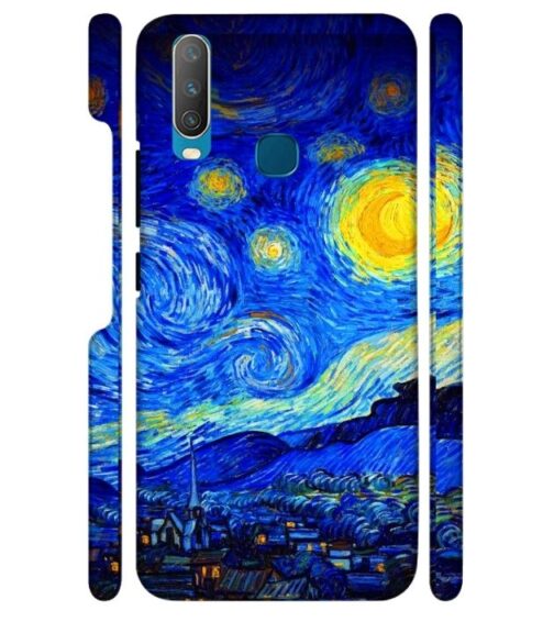 Abstract painting design to the sky and mountain Vivo Y15 Mobile Cover