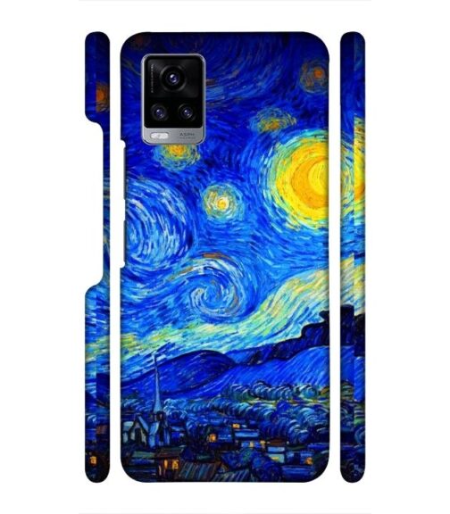 Abstract painting design to the sky and mountain Vivo V20 Mobile Cover