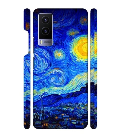 Abstract painting design to the sky and mountain Vivo V21 E Mobile Cover