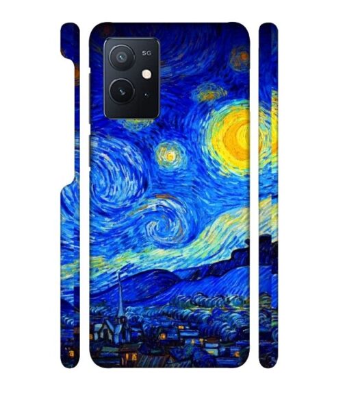 Abstract painting design to the sky and mountain iQOO Z6 Mobile Cover