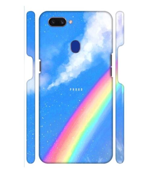 Blue sky with rainbow pattern Oppo F9 Pro Mobile Cover