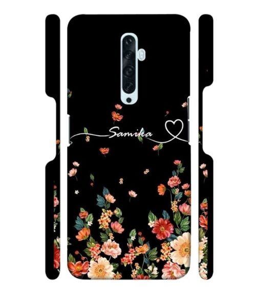 Floral design with I am not feeling good in that time,text Oppo Reno 2Z Mobile Cover