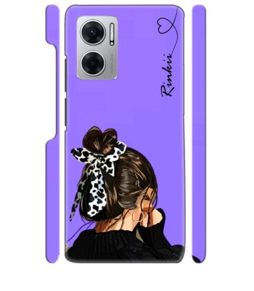 Girl with Customize text Redmi 11 Prime (5G) Mobile Cover