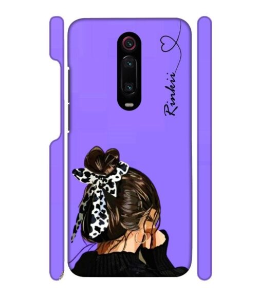 Girl with Customize text Redmi K20 Pro Mobile Cover