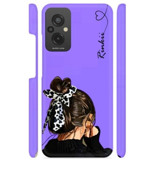 Girl with Customize text Redmi 11 Prime (4G) Mobile Cover