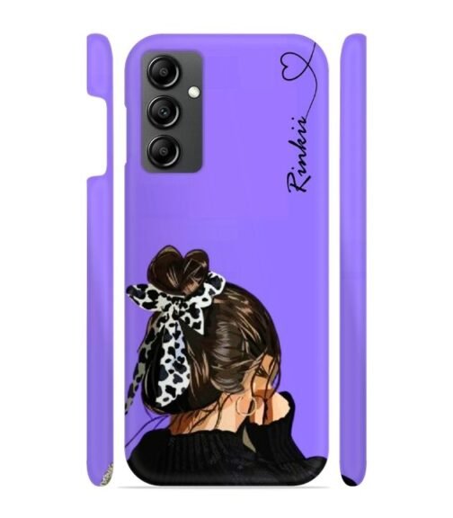 Girl with Customize text Samsung Galaxy F13 5G Mobile Cover