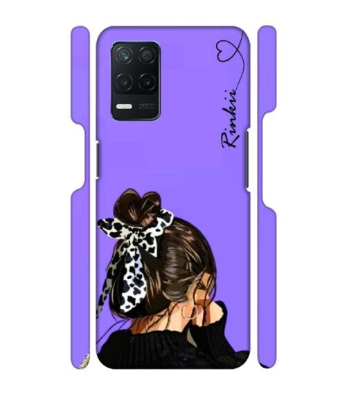 Girl with Customize text Realme 9 (5G) Mobile Cover