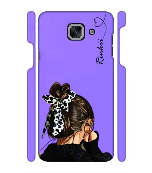 Girl with Customize text Samsung Galaxy J7 Max Mobile Cover