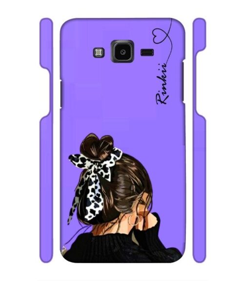 Girl with Customize text Samsung Galaxy J7 (2016) Mobile Cover