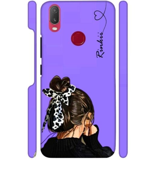 Girl with Customize text Vivo Y95 Mobile Cover