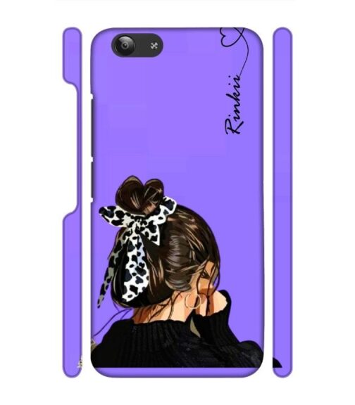 Girl with Customize text Vivo Y53 Mobile Cover