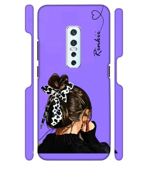 Girl with Customize text Vivo V17 Pro Mobile Cover