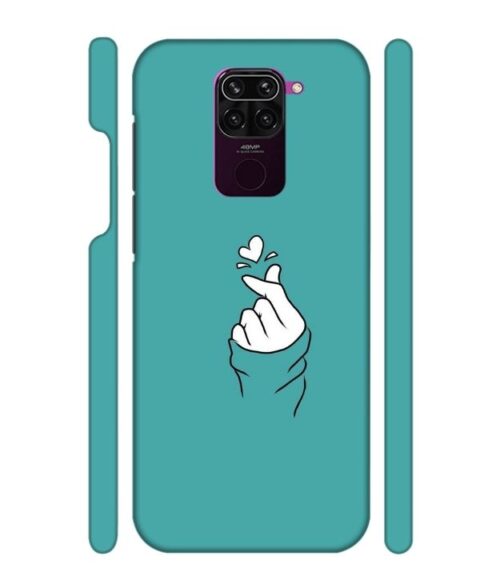 Blue Turquoise Abstract Redmi Note 9 Mobile Cover