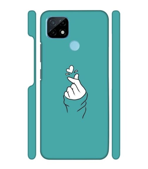 Blue Turquoise Abstract Realme C21 Mobile Cover