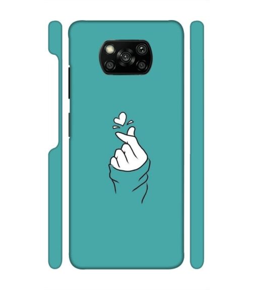Blue Turquoise Abstract Poco X3 Mobile Cover