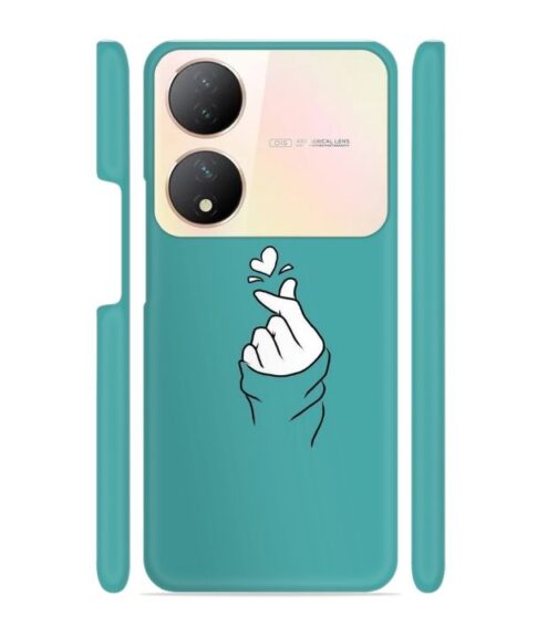 Blue Turquoise Abstract Vivo Y100 (5G) Mobile Cover