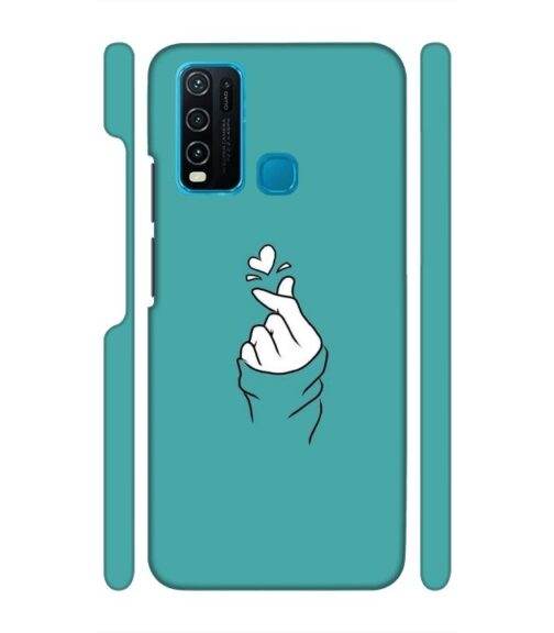 Blue Turquoise Abstract Vivo Y30 Mobile Cover