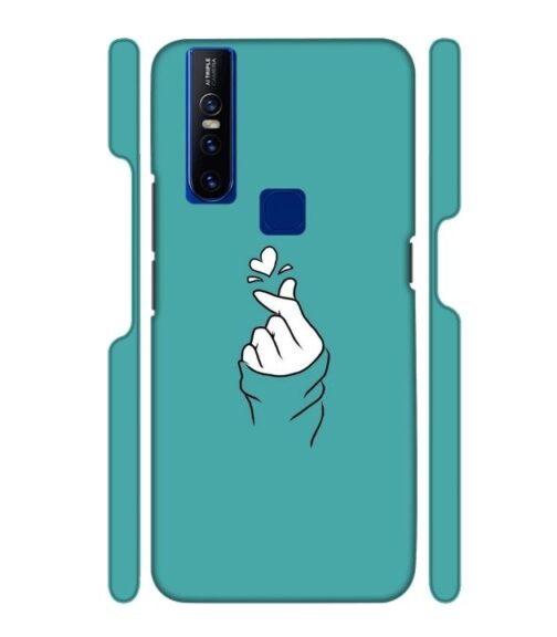Blue Turquoise Abstract Vivo V15 Mobile Cover