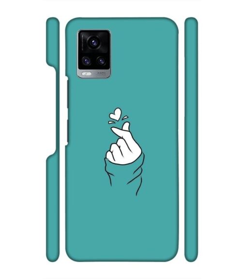 Blue Turquoise Abstract Vivo V20 Mobile Cover